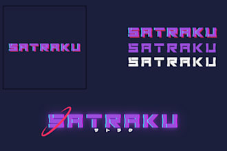 make minimalist text and silhouette logo design