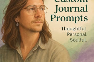 write custom journal prompts for self discovery or growth