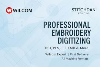 digitize embroidery designs for garments and fabric panels