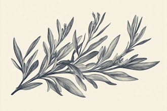design a hand drawn botanical boho logo