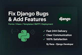 fix django bugs or add small features to your website