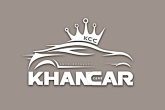 unique auto dealership, car detailing, automotive and car wash logo