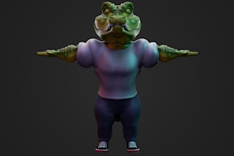 anthro 3d scaly dragon model,ue5 creature character,furry animal model,wd,unity
