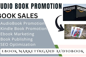 promote your audiobook on amazon acx and audible kindle book ebook marketing