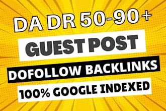 do SEO guest post backlink , publish premium guest post article on high da sites
