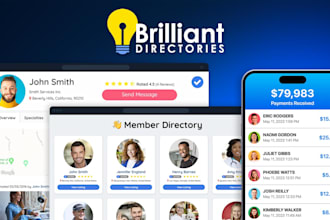 develop brilliant directory website, wordpress directory website