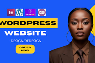 redesign design update edit fix wordpress website with elementor pro astra theme