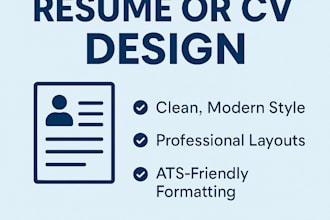 write a professional resume or CV that gets you hired