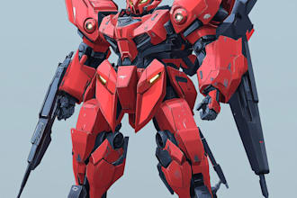 design robots and concept art of futuristic mecha