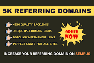 increase  high quality referring domain backlinks