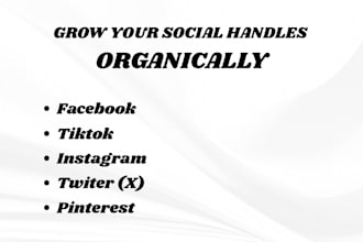 strategically manage and grow your social handles organically