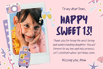 custom birthday card design