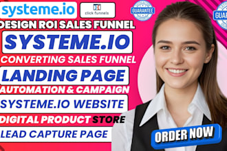 create systeme io sales funnel, systeme io website systeme io landing page