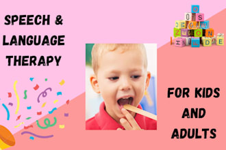 do speech and language therapy