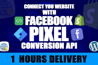 set up facebook pixel and conversion API for shopify and wordpress