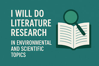 literature search and web research in science or environment