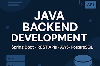develop scalable java spring boot backend apis