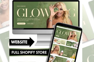 do beauty shopify store skin care website spa cosmetic wix dropshipping store