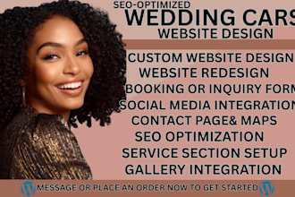 wedding car rental website event car hire website chauffeur service website