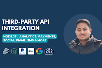 integrate any third party API into your node js backend