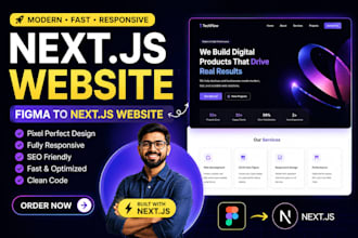 build a fast, responsive next js website figma to next js