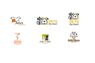 design modern minimalist clean pet animal pet shop logo