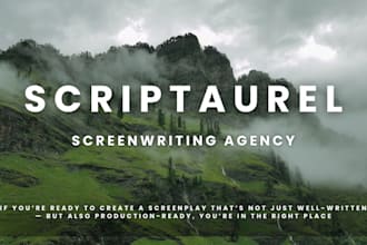 screenplay movie script with production breakdown, screenwriting, script writer