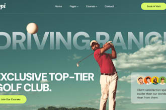 build squarespace golf website golf coach golf resort ski resorts website