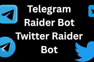 code full automated twitter and telegram raider bot for engagement and reach