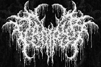 design a brutal death metal logo