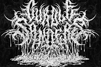 design a brutal death metal logo in my unique style