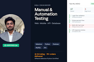 test your website mobile app and api as a manual sqa tester