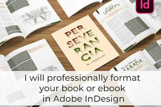 professionally format your book or ebook in adobe indesign