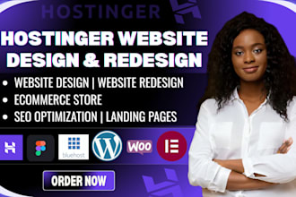 build hostinger website, hostinger redesign, and hostinger design