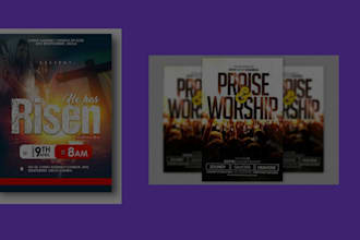 design a custom event flyer for parties, churches, and concerts
