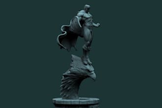 custom high res 3d model,character figure for print,photo to 3d toy,resin statue