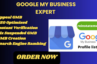reinstate appeal and fix suspended google my business profile and gmb listing