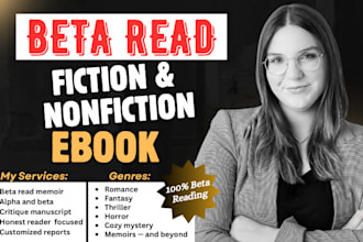 beta read memoir, alpha and beta reading, horror beta reader, romance, fantasy