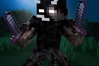 make epic minecraft renders of your skin or character