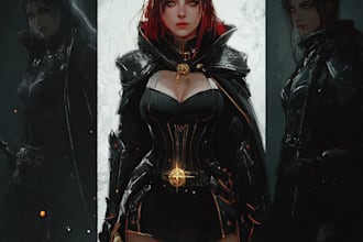 create dnd style dark fantasy art