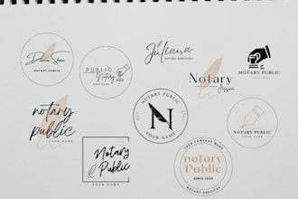 design a custom logo for notary or legal services