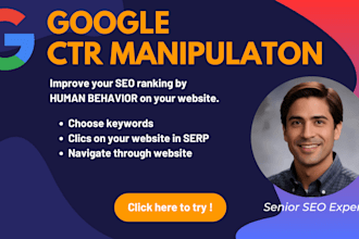 improve your SEO ranking by CTR manipulation in directly google