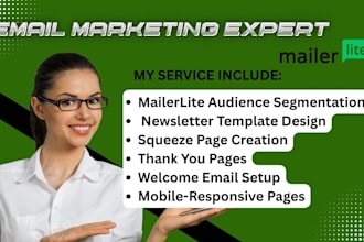 segment mailerlite audience and design newsletters, form pages, squeeze pages
