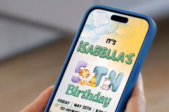 design custom digital and printable invitations for any event