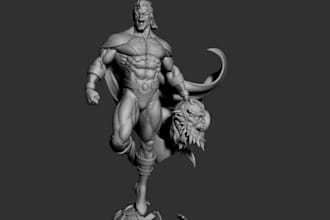 photo to 3d model,stl file character 3d resin print kits,figures sculpting,anime