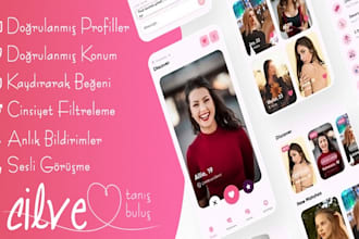 develop dating app, tinder clone app, social media app, chat app, video chat ap