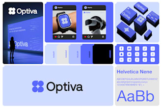 do custom minimalist logo design, branding kit and identity