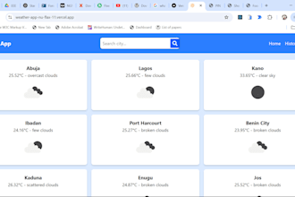 design a clean and responsive web page
