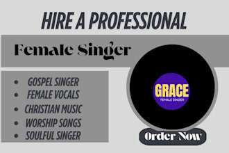 be your soulful female gospel singer, song writer, lead singer, lyrics writer