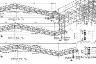 create steel structure shop drawings with autocad and tekla structures detailing